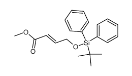 (E)-4-(tert-Butyl-diphenyl-silanyloxy)-but-2-enoic acid methyl ester Structure
