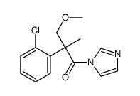 2-(2-chlorophenyl)-1-imidazol-1-yl-3-methoxy-2-methylpropan-1-one结构式