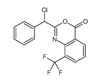 2-[chloro(phenyl)methyl]-8-(trifluoromethyl)-3,1-benzoxazin-4-one Structure