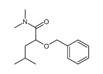 N,N,4-trimethyl-2-phenylmethoxypentanamide结构式