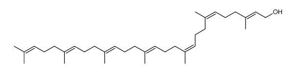 3,7,11,15,19,23,27-heptamethyloctaeicosa-2E,6Z,10Z,14E,18E,22E,26-heptaen-1-ol Structure