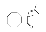 9-methyl-9-(2-methylprop-1-enyl)bicyclo[6.2.0]decan-10-one结构式