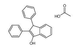 acetic acid,2,3-diphenyl-3H-inden-1-ol结构式