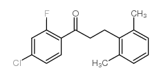 4'-CHLORO-3-(2,6-DIMETHYLPHENYL)-2'-FLUOROPROPIOPHENONE结构式