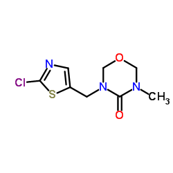 3-[(2-Chloro-1,3-thiazol-5-yl)methyl]-5-methyl-1,3,5-oxadiazinan-4-one Structure