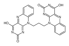 10-[3-(2,4-dioxobenzo[g]pteridin-10-yl)propyl]benzo[g]pteridine-2,4-dione Structure