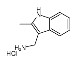 [(2-Methyl-1H-indol-3-yl)methyl]amine hydrochloride结构式