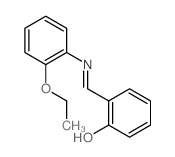 Phenol,2-[[(2-ethoxyphenyl)imino]methyl]-结构式