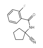 N-(1-cyanocyclopentyl)-2-fluorobenzamide Structure