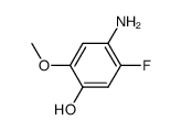 4-amino-5-fluoro-2-methoxy-phenol Structure