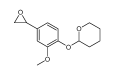 2H-Pyran, tetrahydro-2-[2-methoxy-4-(2-oxiranyl)phenoxy]结构式