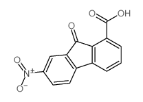 7-nitro-9-oxo-fluorene-1-carboxylic acid Structure