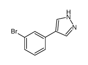 4-(3-溴苯基)吡唑结构式