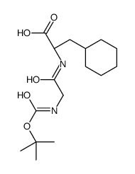 (2R)-3-cyclohexyl-2-[[2-[(2-methylpropan-2-yl)oxycarbonylamino]acetyl]amino]propanoic acid Structure