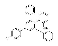 2-[4-(4-chlorophenyl)-2,6-diphenyl-4H-pyridin-1-yl]aniline Structure