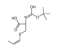 (2R)-2-[(2-methylpropan-2-yl)oxycarbonylamino]-3-prop-1-enylsulfanylpropanoic acid Structure