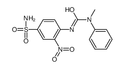 1-methyl-3-(2-nitro-4-sulfamoylphenyl)-1-phenylurea Structure