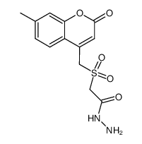 (7-Methyl-2-oxo-2H-chromen-4-ylmethanesulfonyl)-acetic acid hydrazide结构式