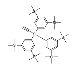 tris[3,5-bis(trimethylsilyl)phenyl]-ethynylsilane结构式