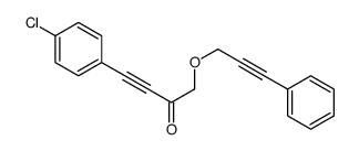 4-(4-chlorophenyl)-1-(3-phenylprop-2-ynoxy)but-3-yn-2-one结构式