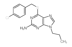 6-[(4-chlorophenyl)methylsulfanyl]-9-propyl-purin-2-amine picture