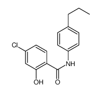 4-chloro-2-hydroxy-N-(4-propylphenyl)benzamide结构式