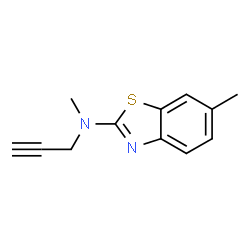2-Benzothiazolamine,N,6-dimethyl-N-2-propynyl-(9CI)结构式