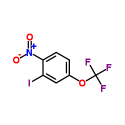 2-Iodo-1-nitro-4-(trifluoromethoxy)benzene结构式
