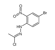 N-(4-bromo-2-nitrophenyl)ethanehydrazonoyl chloride Structure