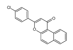 3-(4-chlorophenyl)benzo[f]chromen-1-one结构式