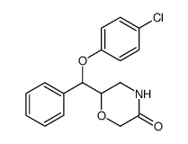 6-((4-Chlorophenoxy)(phenyl)Methyl)Morpholin-3-one structure