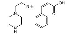 cinnamic acid, compound with piperazine-1-ethylamine (1:1)结构式