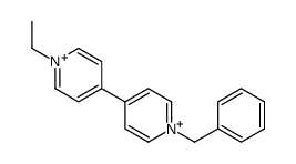 1-benzyl-4-(1-ethylpyridin-1-ium-4-yl)pyridin-1-ium结构式