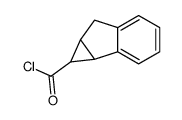 Cycloprop[a]indene-1-carbonyl chloride, 1,1a,6,6a-tetrahydro- (7CI) Structure