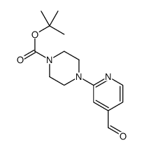 4-(4-甲酰基吡啶-2-基)哌嗪-1-羧酸叔丁酯结构式