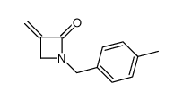 3-methylidene-1-[(4-methylphenyl)methyl]azetidin-2-one Structure