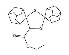 ethyl dispiro[1,3-dithiolane-2',2,4',2''-bis(adamantane)]-5'-carboxylate Structure