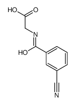 2-[(3-cyanobenzoyl)amino]acetic acid Structure