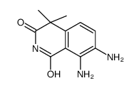 7,8-diamino-4,4-dimethylisoquinoline-1,3-dione结构式