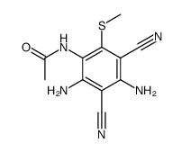 5-Acetamino-2,4-diamino-6-methylthio-isophthalonitril Structure