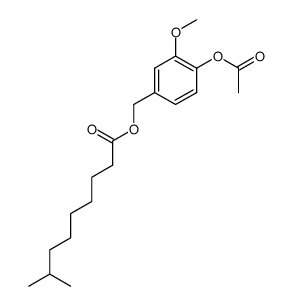 8-methylnonanoic acid (4-acetyloxy-3-methoxyphenyl)methyl ester结构式