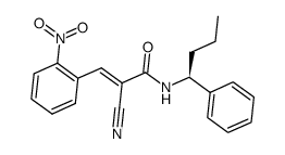 (S,E)-2-cyano-3-(2-nitrophenyl)-N-(1-phenylbutyl)acrylamide结构式