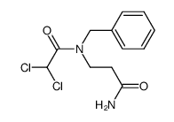 N-benzyl-N-dichloroacetyl-β-alanine amide结构式