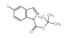 5-碘-1H-吲唑-1-羧酸叔丁酯结构式