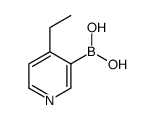 (4-ethylpyridin-3-yl)boronic acid结构式