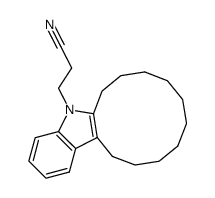 1-(2-Cyano-aethyl)-decamethylen-indol结构式