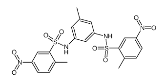 3,5-Bis-<5-nitro-2-methyl-benzolsulfonylamino>-toluol Structure