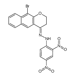 8-Brom-6,7-benzo-chromanon-(2,4-dinitro-phenylhydrazon) Structure