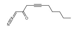 1-diazo-4-decyn-2-one Structure