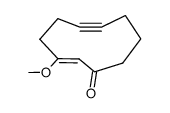 (Z)-3-Methoxy-2-cyclodecen-6-in-1-on Structure